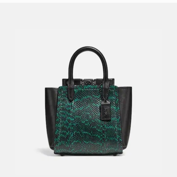 COACH Troupe Tote 16 In Snakeskin - Picture 1 of 4